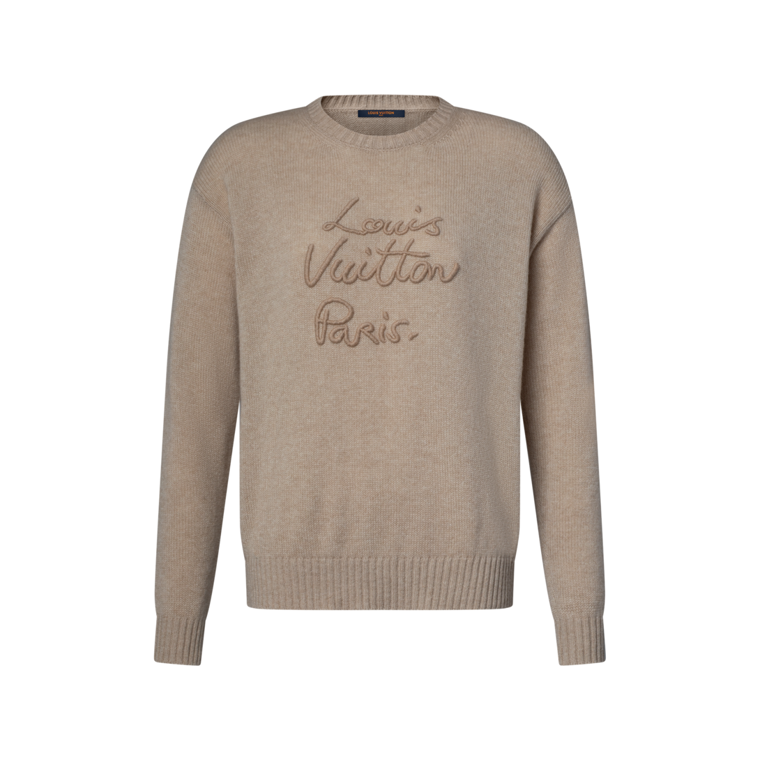 Louis Vuitton シグネチャーニットプルオーバー XS Cursive Signature Pullover - Women - Ready-to-Wear | LOUIS VUITTON ®